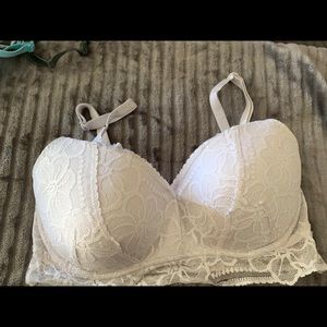 White lace bralette